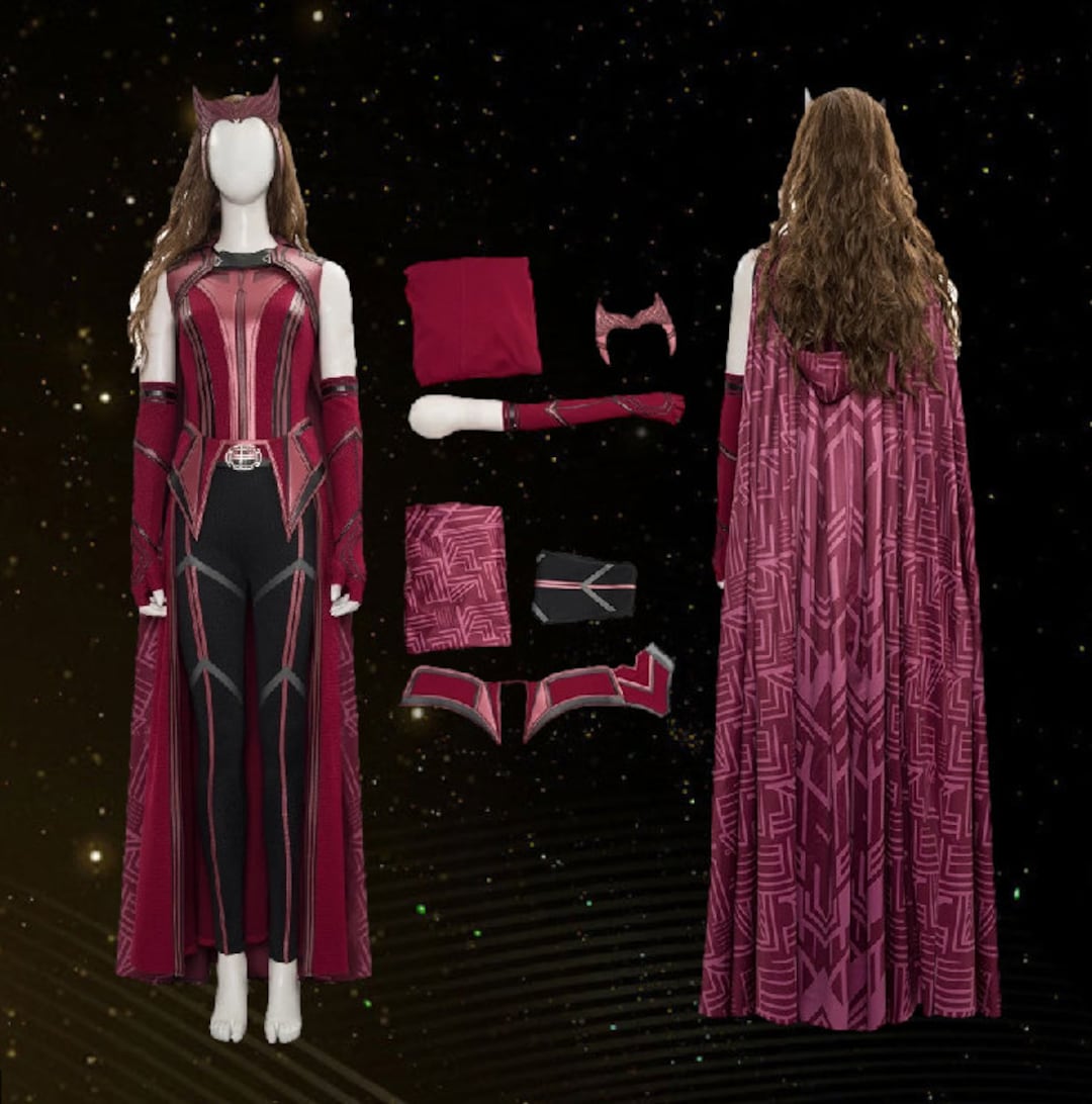 Wanda Vision Finale Cosplay Costume Wanda Halloween Outfit Etsy