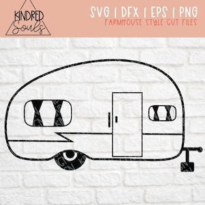 Camper SVG - Camp Trailer svg, Camper Decal - Camping SVG - camper sign - svg for cricut or silhouette - Instant Download - camper clipart