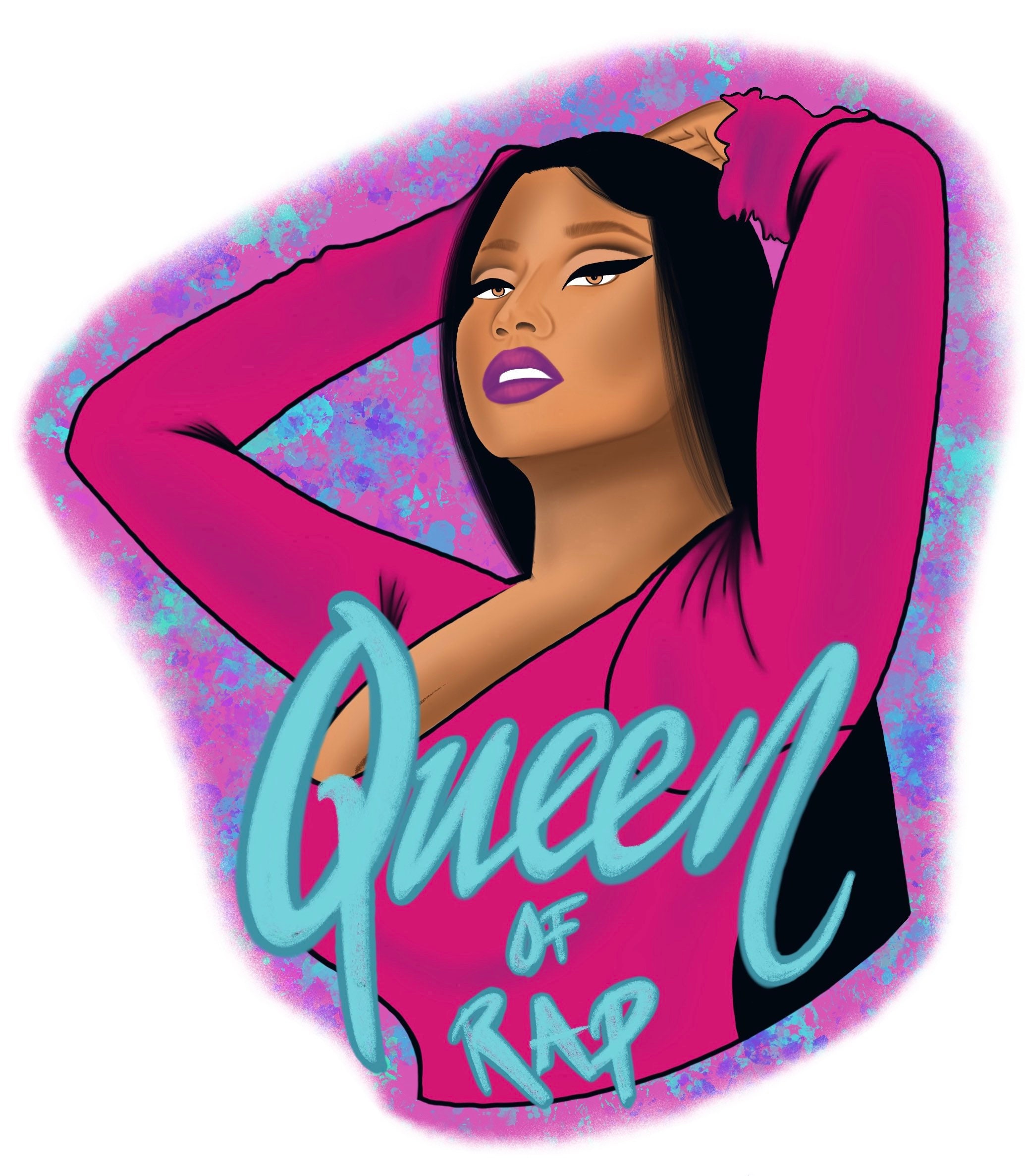Nicki Minaj queen of rap sticker | Etsy
