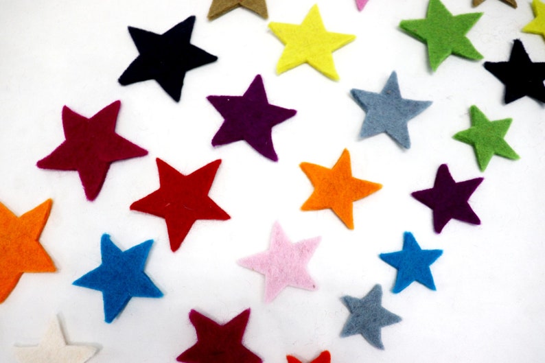 DIY Felt 100 Wool Colorful Felt Star DIY/Felt Star Kit/Set Etsy