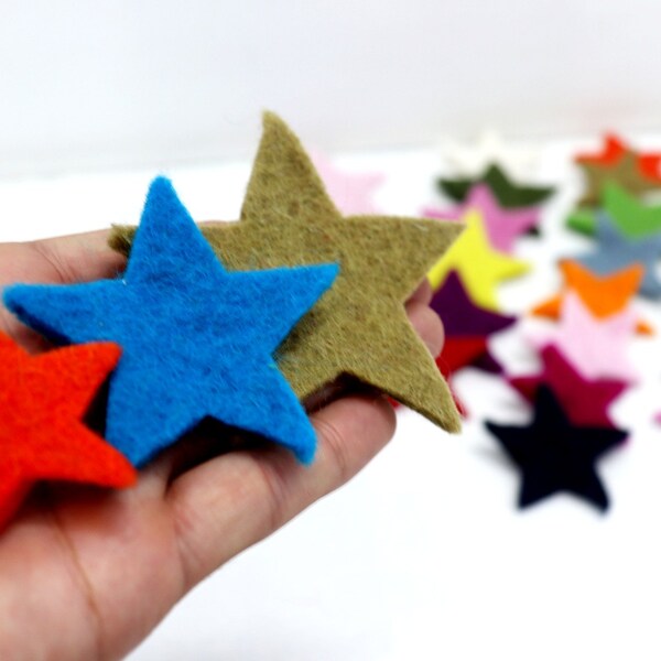Die Cut Felt Stars Etsy