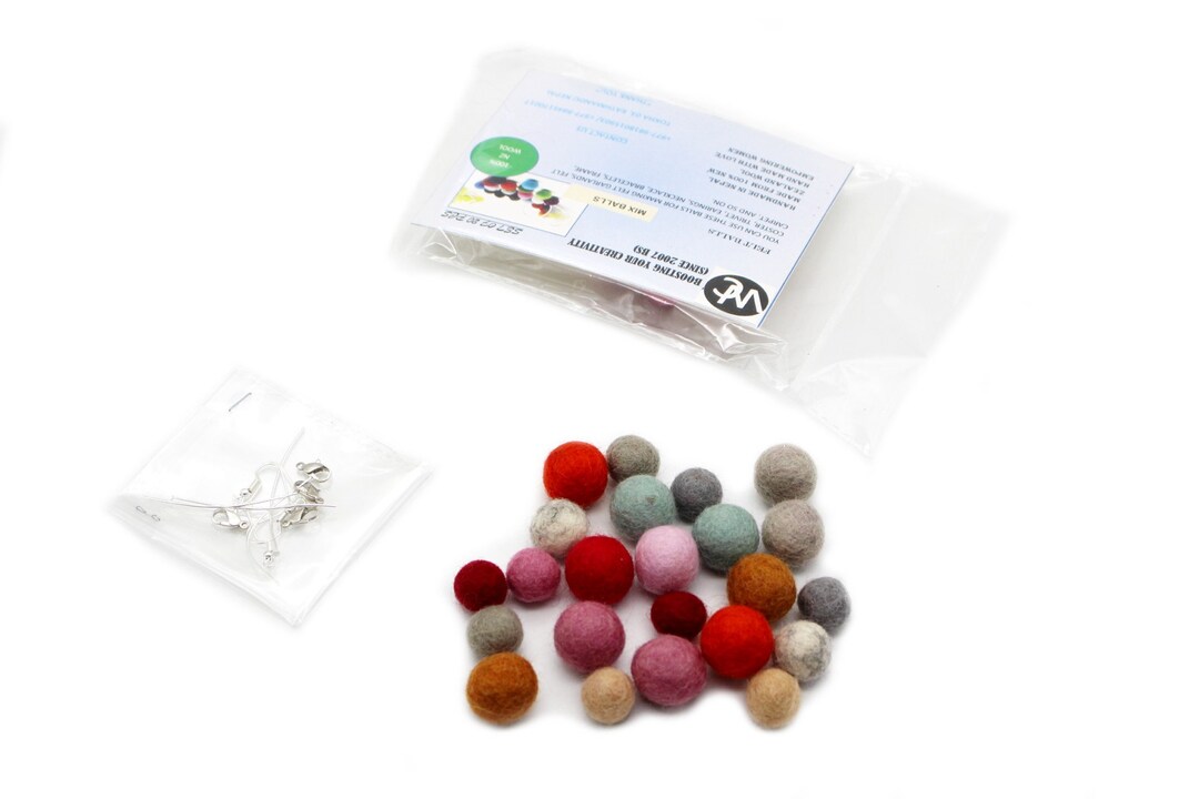 DIY Garland Kit Felt Ball Garland Kit Wool Felt Balls Gift for Crafter