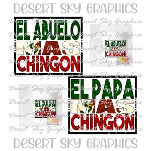 El Mas Chingon Bundel, Mexicaanse Vlag, PNG, Digitale Download, Sublimatie bestand