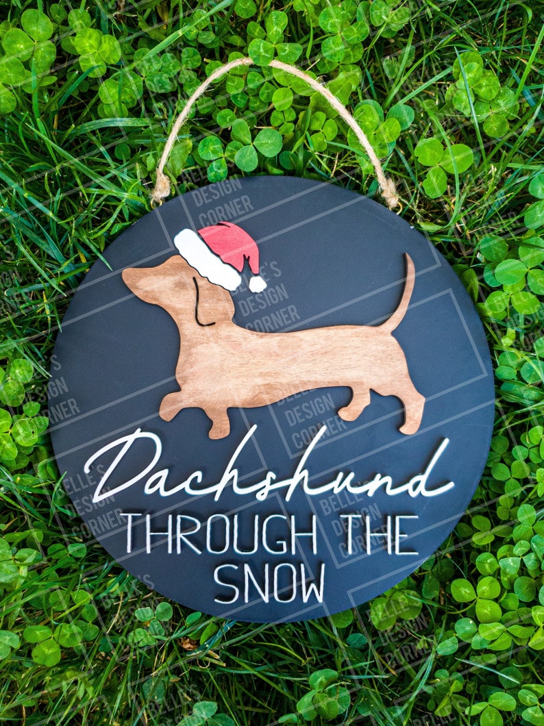Dachshund Through The Snow DIGITAL Christmas File SVG Etsy Dachshund Through The Snow DIGITAL Christmas File SVG Etsy