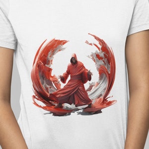 Camiseta Shaolin Monk: Guerreiro Zen, Camiseta Estampada de Artes Marciais
