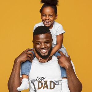 Cool Dad T-Shirt, Unisex Heavy Cotton Tee, Fathers day tee, DIY dads tshirt, gift for dad, Christmas birthday top, Tools print design top