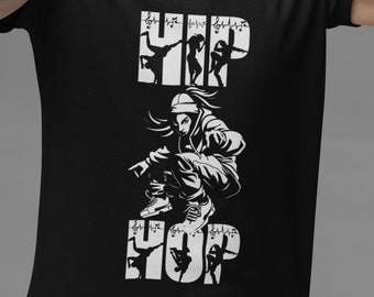 Retro Hip Hop Dancer T-Shirt: Unisex Heavy Cotton Tee