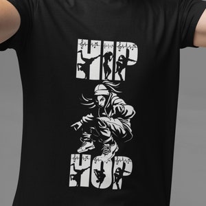 Retro Hip Hop Dancer T-Shirt: Unisex Heavy Cotton Tee
