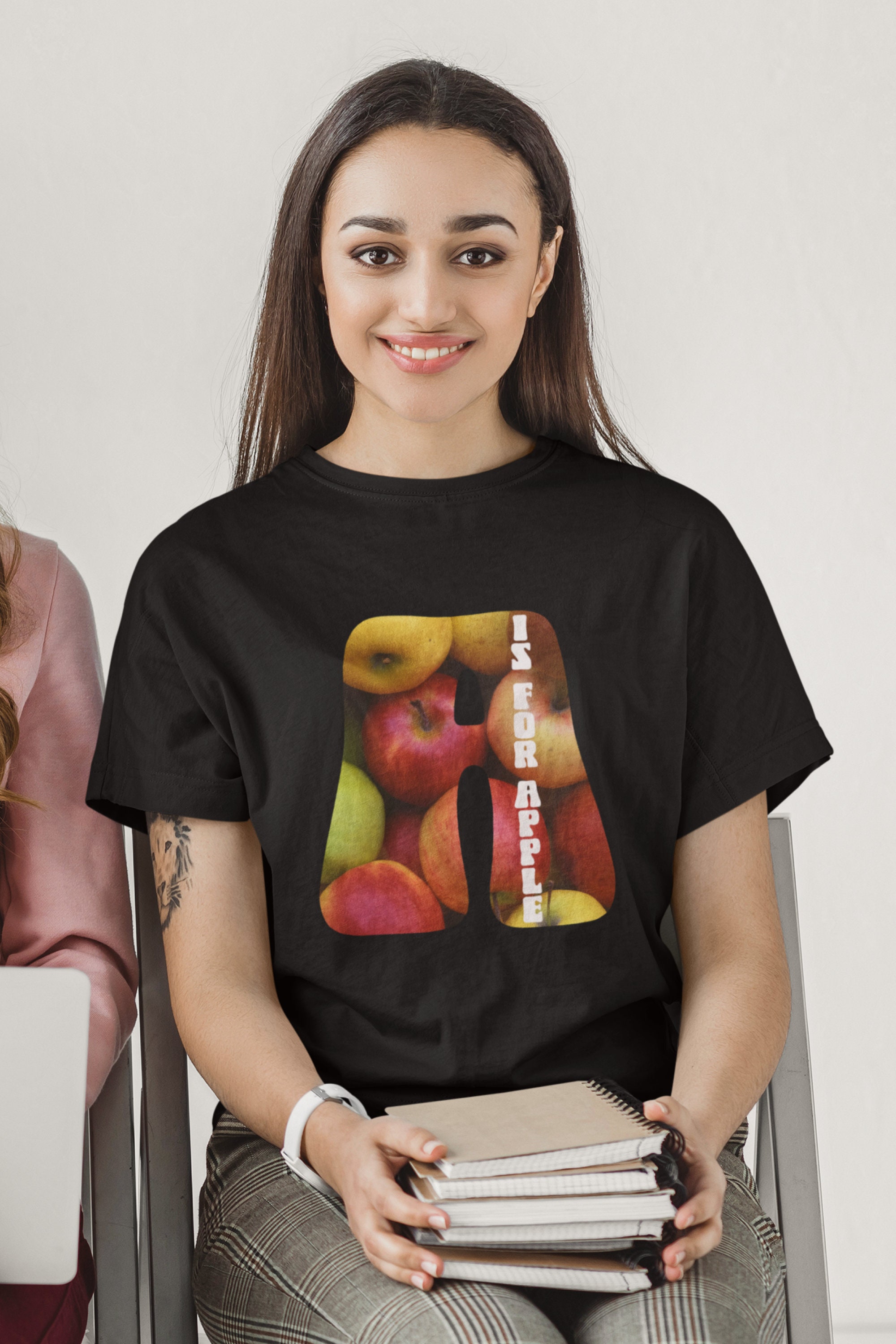 Apple Alphabet T-shirt: Unisex Heavy Cotton Tee - Etsy UK
