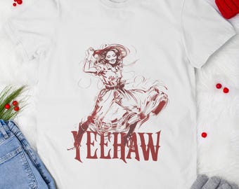 YeeHaw Cowgirl T-Shirt: Western Dancing Graphic Tee