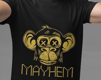 Psycho Monkey T-shirt: Mayhem Graphic Tee