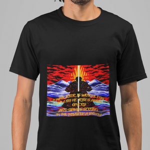 Psychedelic Samurai T-Shirt: Japanese Streetwear, Martial Arts Top