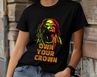 Rasta T-Shirt: Reggae Afrocentric Tee - Own Your Crown