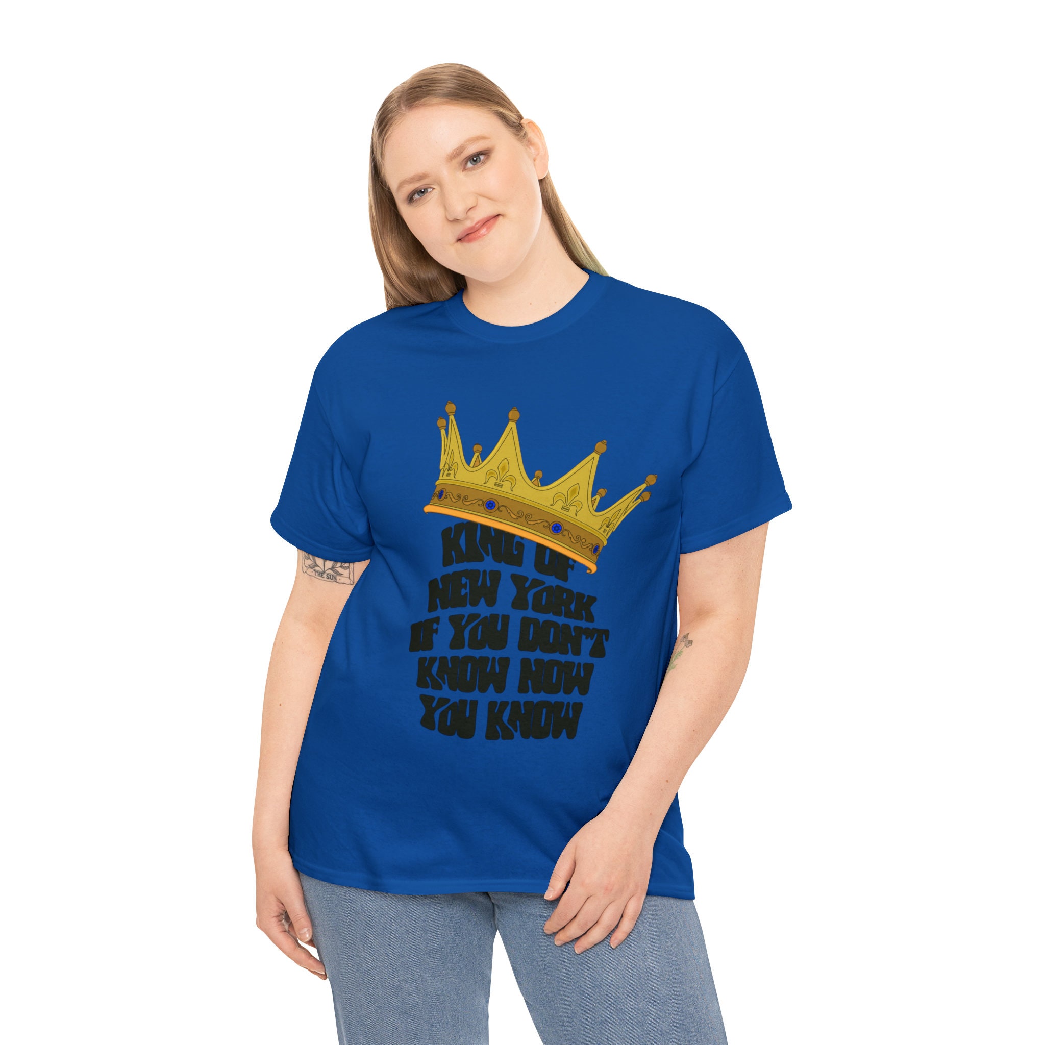 King of New York T-shirt: Hip Hop Crown Graphic, Unisex Cotton Tee