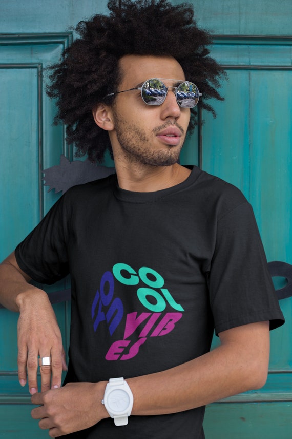 Vibes Only T-Shirt, 3D Pastel Graphic Tee