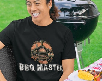 BBQ Master T-Shirt: Flammendes Barbeque-Design, Grilling Passion Tee