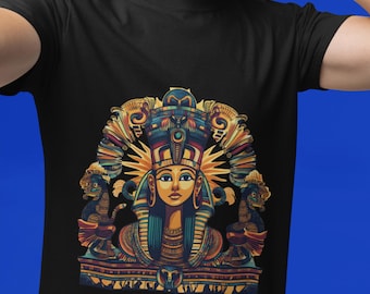 Egyptian Goddess T-Shirt: Hieroglyph Design, Ancient Mythology Tee