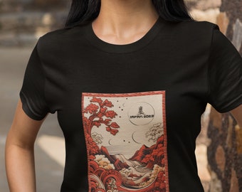 Japan 2023 t-shirt Japanese Tree Tshirt Japanese River Tee, Japanese Design Shirt, Japanese Print Shirt, Japanese lotus blossom great gift
