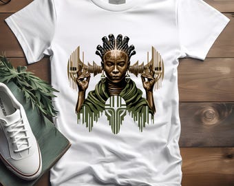 Mama Afrika T-Shirt: Afrikanisches Kunst-Grafik-T-Shirt