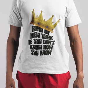 King of New York T-Shirt: Hip Hop Crown Graphic, Unisex Cotton Tee