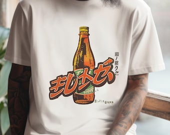 Vintage Japanese Soft Drink Poster T-Shirt, Japanese Streetwear