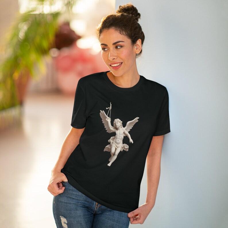Organic Cotton t-shirt Marble Winged Cupid