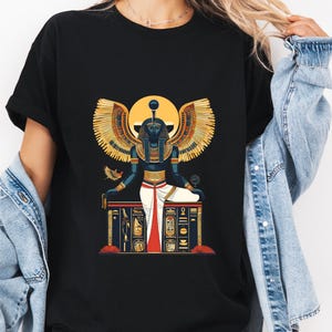 Egyptian Hieroglyphs Tee: Ancient Goddess Shirt, Egyptology Gift