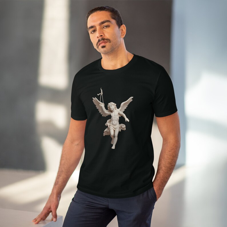 Organic Cotton t-shirt Marble Winged Cupid