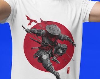 Japanese Samurai T-Shirt: Martial Arts Inspired Cotton Tee