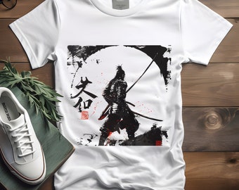 Maglietta Samurai giapponese: maglietta in cotone ispirata alle arti marziali