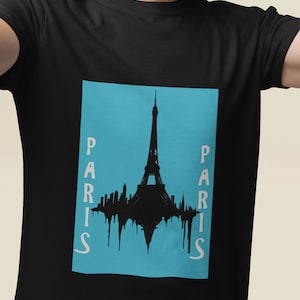 Paris Skyline T-Shirt: Eiffel Tower Souvenir Tee