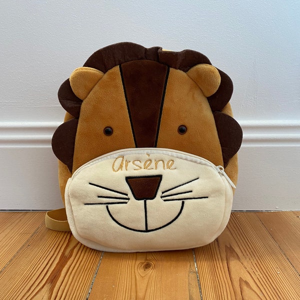Sac à Dos Enfant Personnalisable Avec Nom Brodé – 4 Coloris (rose, Noir, Beige, Kaki) – Idéal Pour Maternelle Et école, Léger Et Résistant - 7