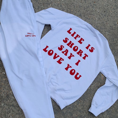 Matching Sweatshirt & Sweatpants Set Crewneck Sweat Set Etsy