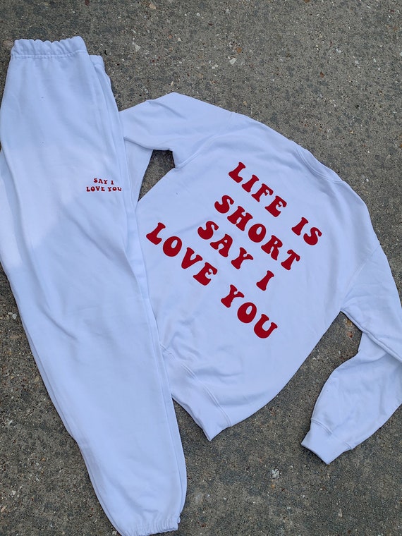 Matching sweatshirt and sweatpants set Clearance