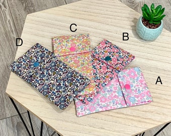Liberty fleece pouch for caregivers' blouse pocket or phone cover, color of your choice, plain cotton lining, Kam pressure