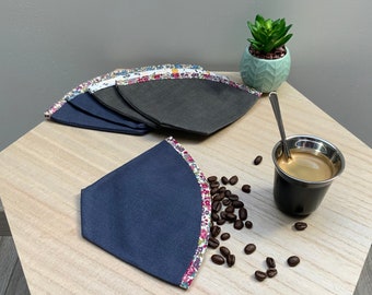 Washable linen coffee filter