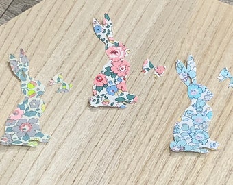 Toppa termoadesiva Liberty Rabbit, toppa termoadesiva, colori a scelta