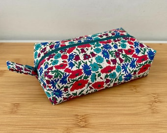 Liberty Print Padded and Lined Pouch. Liberty 
