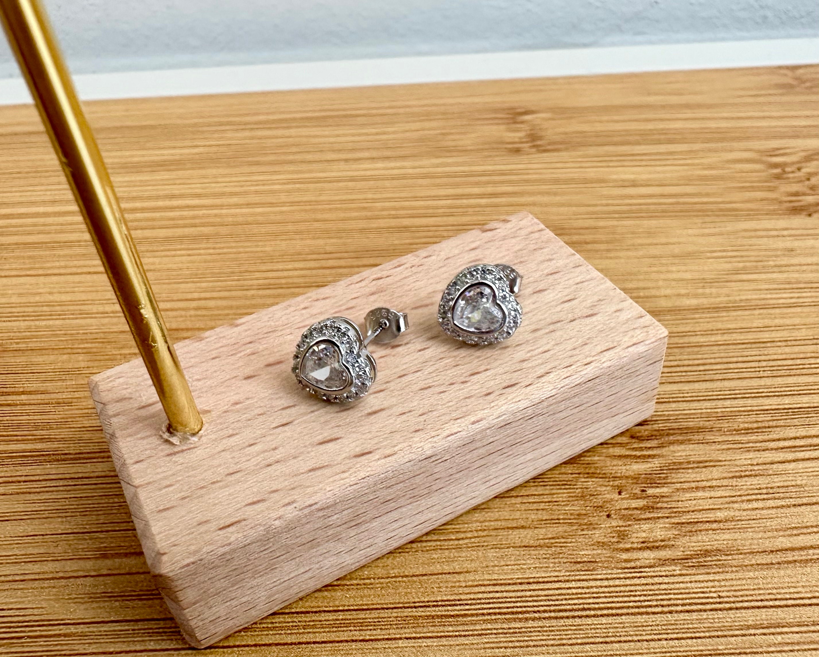 6 Paia Orecchini Argento 925 Per Donna - Cristallo, Cerchio, Zirconi, Quadrifoglio E Farfalla - Foto 9