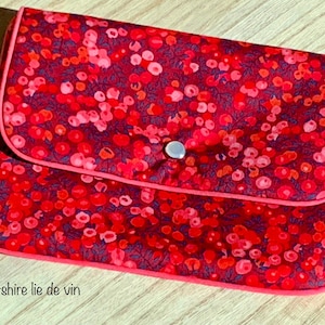 Pochette molletonnée Liberty pour femme ou fille, petit format, Liberty rare et exclusif