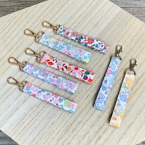 Liberty key ring strap, length 12 cm, swivel carabiner, choice of colors