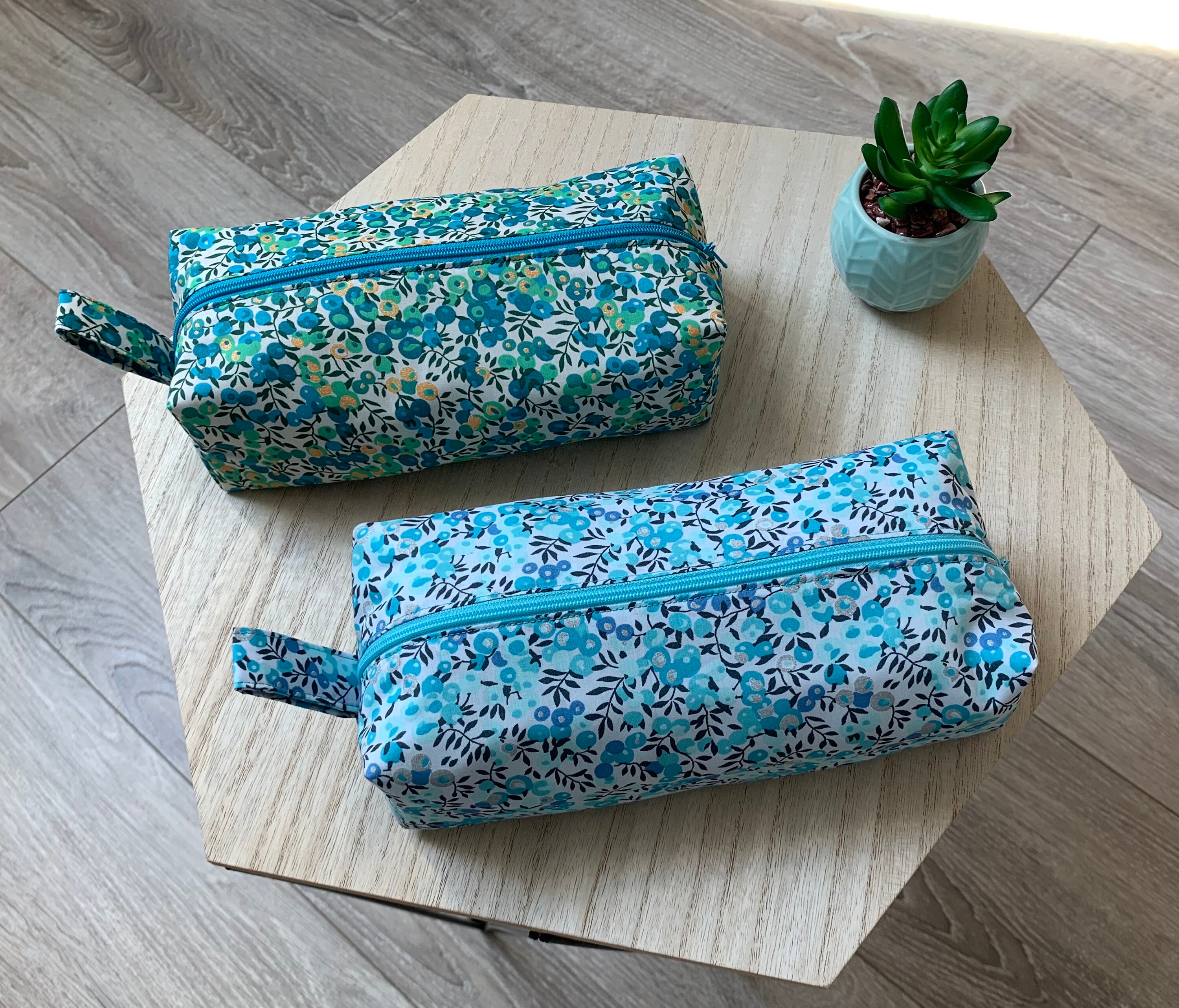 Trousse Liberty Molletonnée, Grand Format, École, Maquillage, Crayons