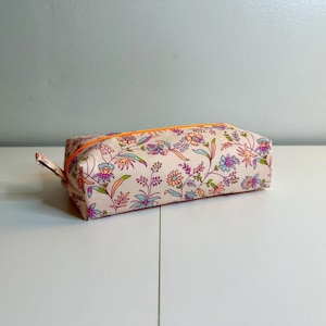 Astuccio Petit Pan in felpa di cotone, foderato. Conservazione per scuola, ufficio, trucco o piccoli accessori, ecc.
