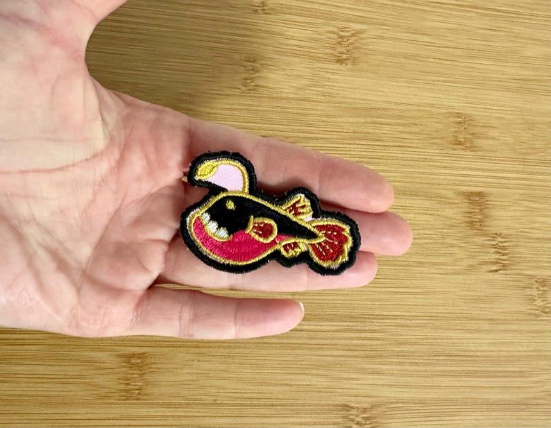 Lantern Fish Patch Badge Embroidered Iron-on Decoration and ...