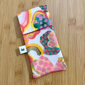 Bolso Liberty “Fauvism Floral”, acolchado, forrado, cierre a presión. Estuche para blusa, estuche para teléfono, estuche para bolígrafo, etc.