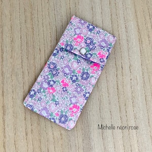 リバティ フリース ポーチ、スナップ留め、電話カバー、電話ケース、介護者用ブラウス ポーチ