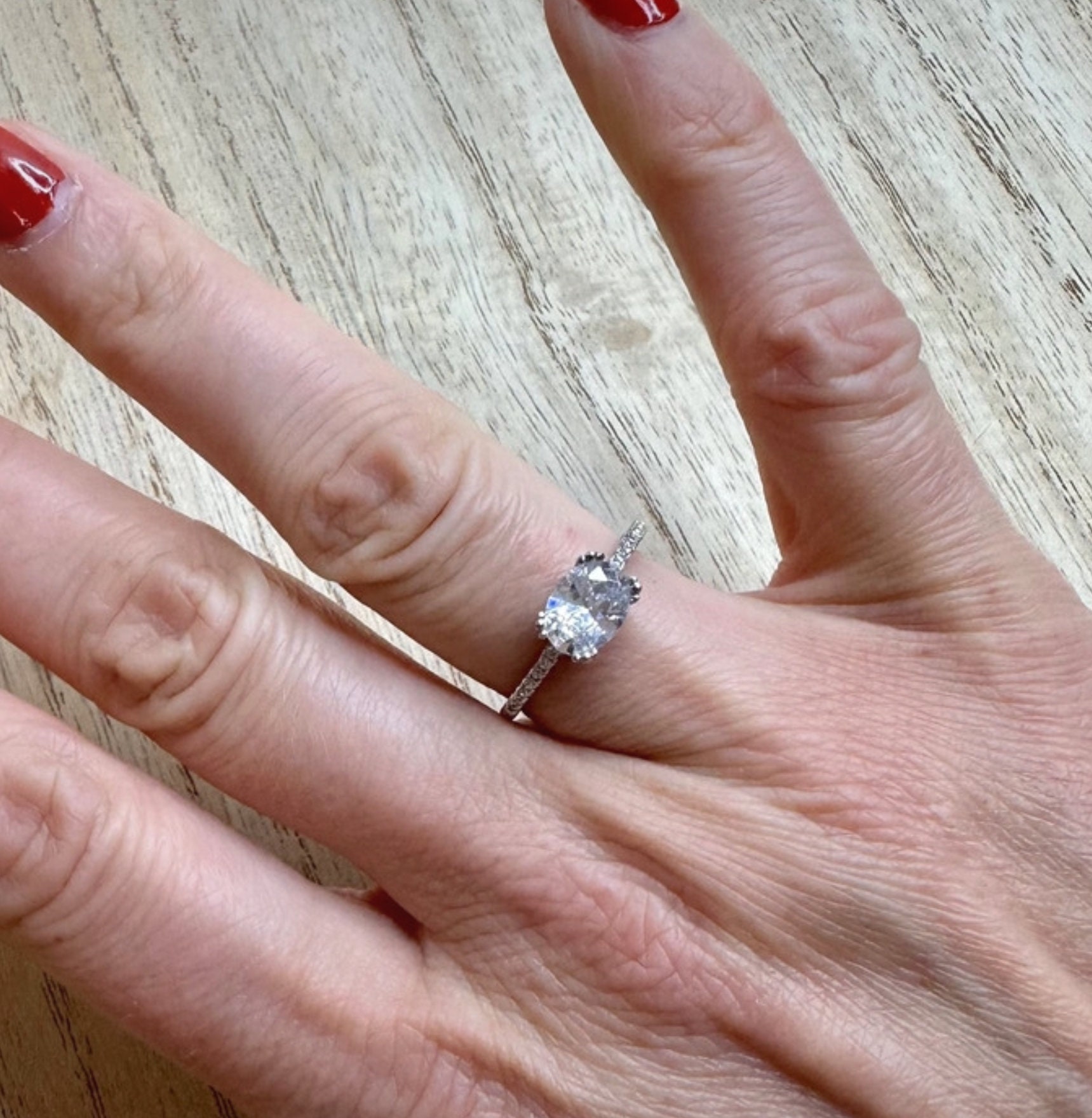 Ring Size 54 in 925 Silver and Zirconium Rhinestones - Etsy Ring Size 54 in 925 Silver and Zirconium Rhinestones - Etsy