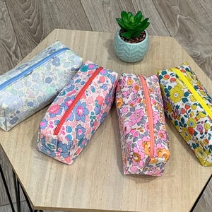 Astuccio in pile Liberty per la scuola, porta trucchi, colori a tua scelta