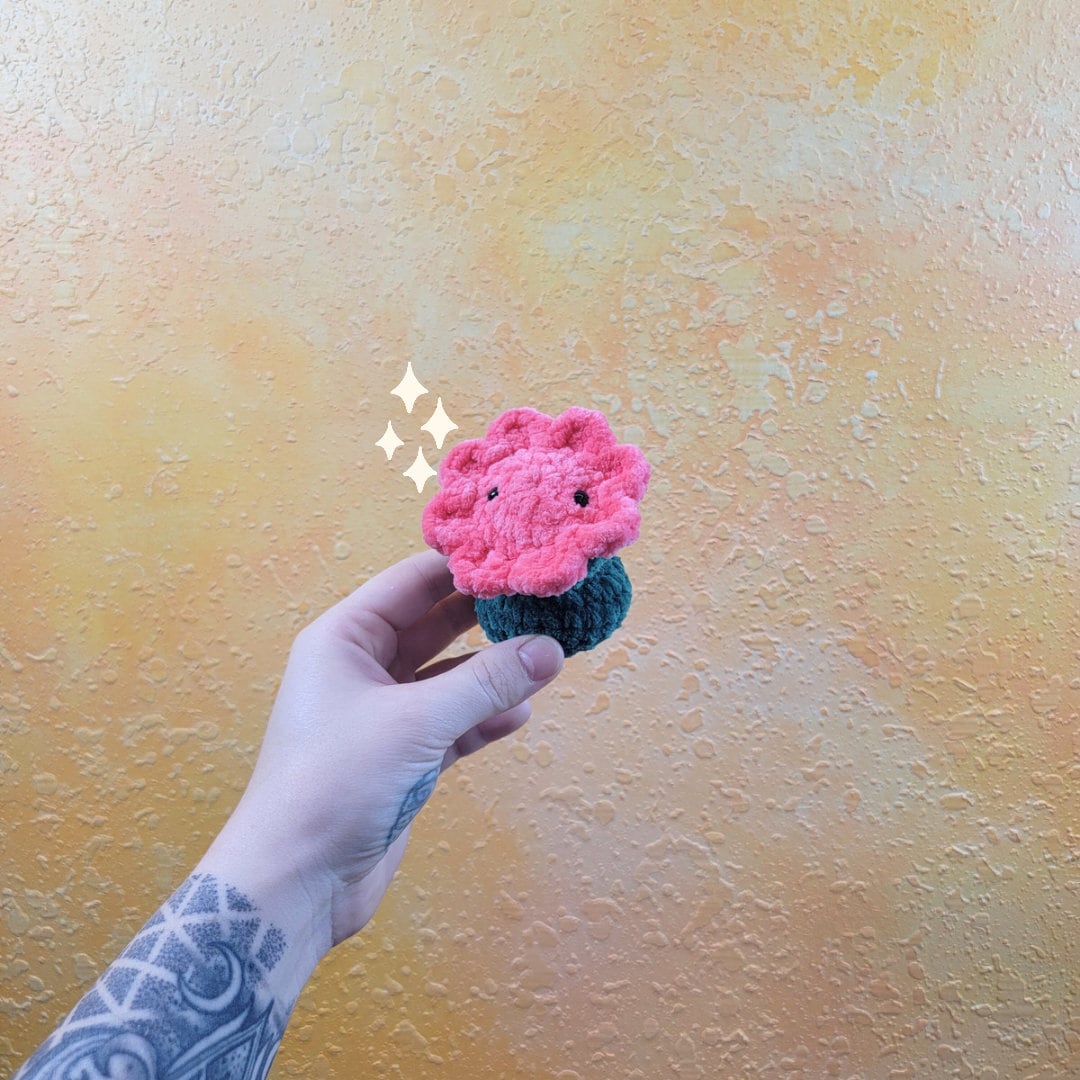 Azalea Mini Flower Friend Plushie Handmade Amigurumi Plushie Etsy