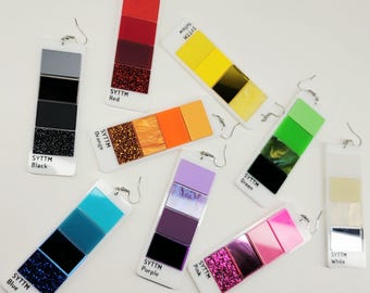 Paint Swatch Earrings